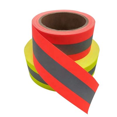 Hi Vis Red Blue Heat Transfer Reflective Tape For Clothing Fireproof Reflective Tape