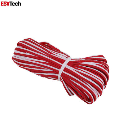 Like Black  Reflective Piping Fabric Tape For Safety Garment Rainbow Retro