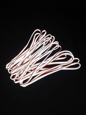Silver Reflective Piping Strips Trims Headband Safety Track Pants 50 Meter 100 Meters