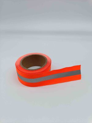 High Visibility Reflective Material Fabric Fluorescent Strips For Garments Bags Hats Pet Clothes