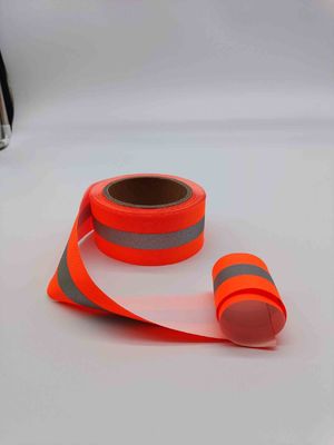 High Visibility Reflective Material Fabric Fluorescent Strips For Clothing Stairs