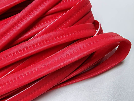 Red Elastic Reflective Piping Ultrasonic Wave Strip Garments Accessories